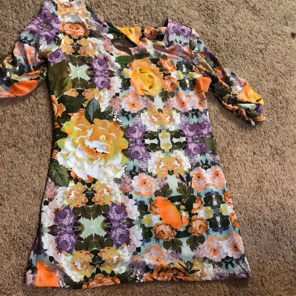 Floral twist shirt